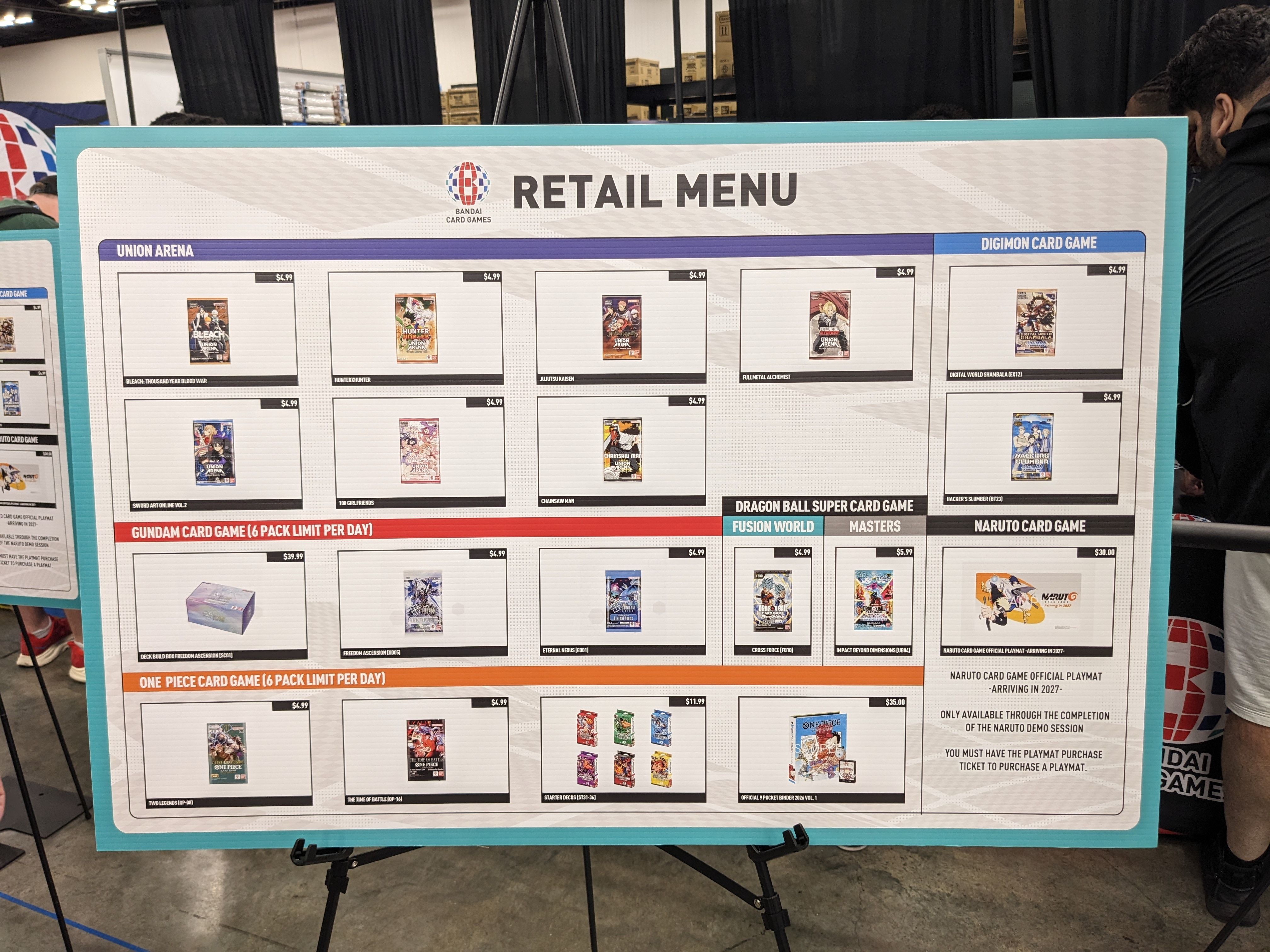 The Retail Menu
