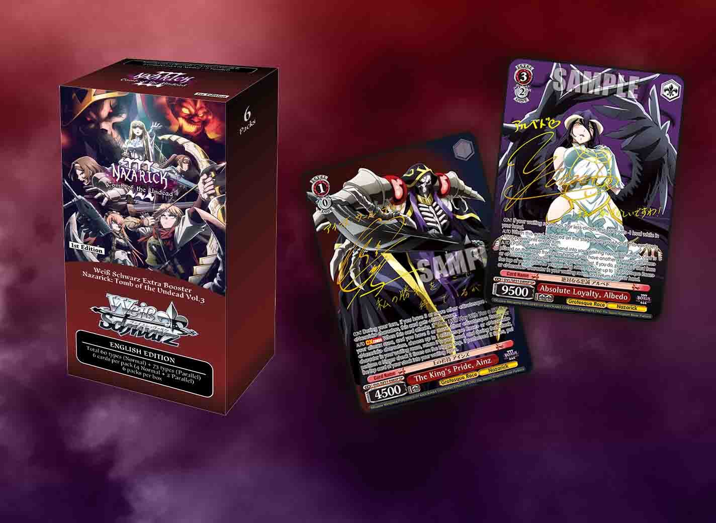 overlord weiss schwarz booster box Original Premium COLLECTORS JAPAN While centering around season 3 of the TV anime Weiss Schwarz Overlord vol. 2