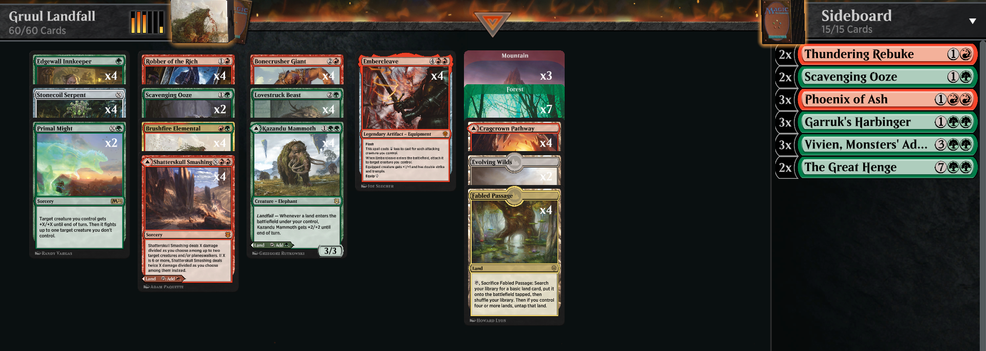 グルール上陸/Gruul Landfall スタンダード Standard Gruul Landfall - Through the Omenpaths - Untapped.gg