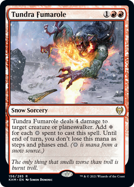 Kaldheim Exclusive Preview Card: Tundra Fumarole | ChannelFireball