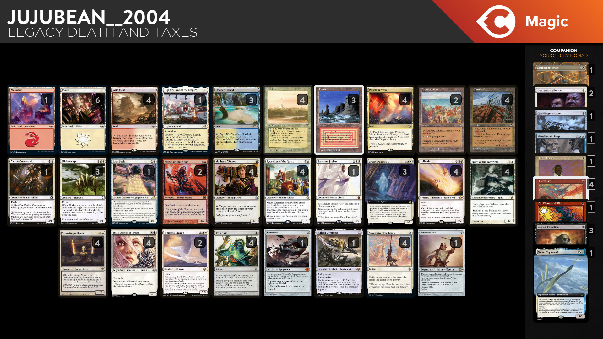 Budget Legacy - Failing to Avoid Death and Taxes - Deck