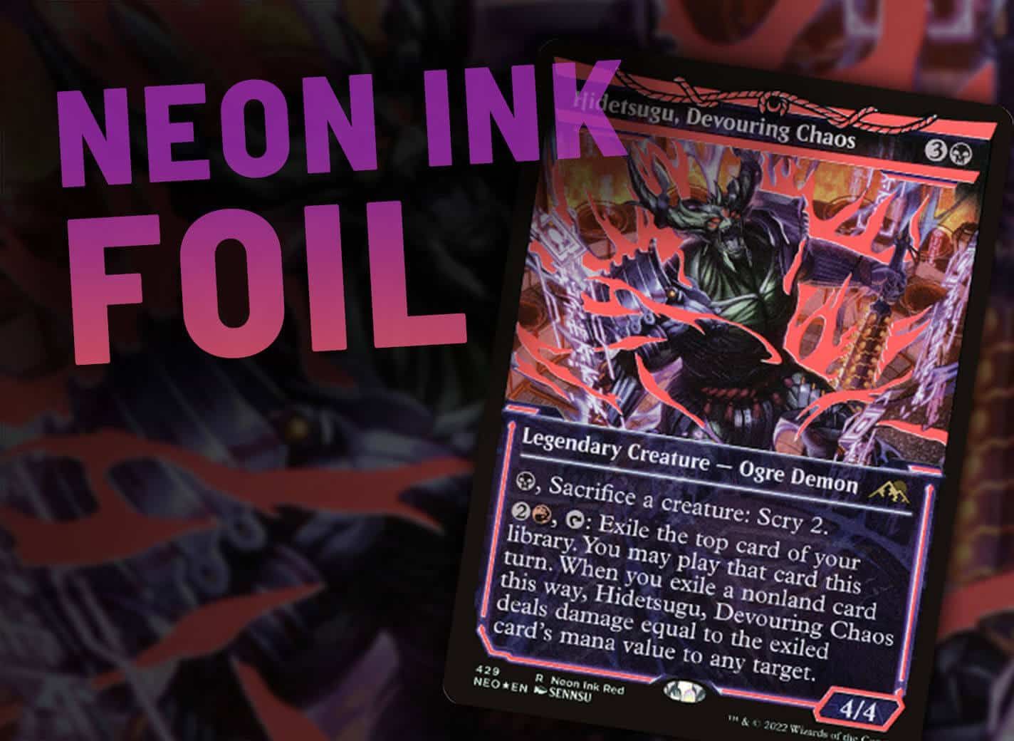 What is a Neon Ink Foil in Magic: The Gathering?