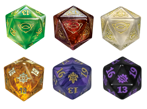 final fantasy mtg d20 Morgan La Fay Spindown D20  Kraken Dice