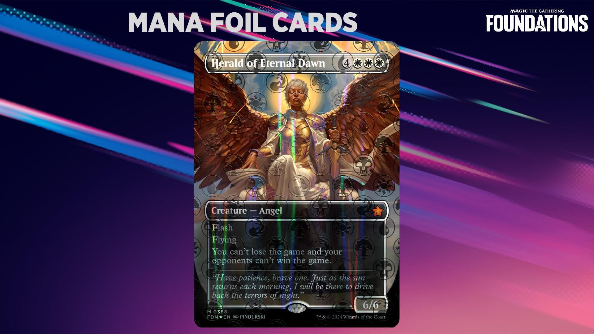 mana foil mtg magic the gathering fdn foundations