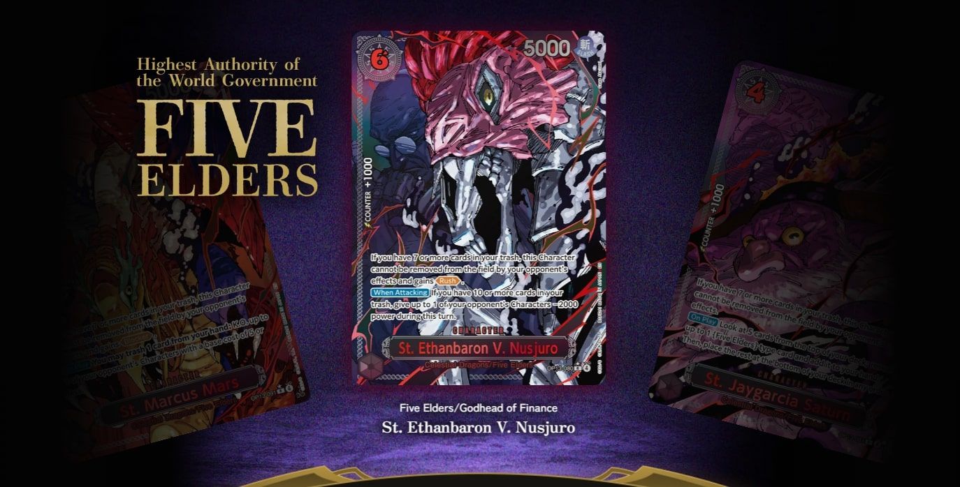 one piece card game 5 elders alt art 5 Card Bundle: OP13 The Five Elders Gorosei Awakening Yokai Forms Alt – OP  Proxies TCG main image 0