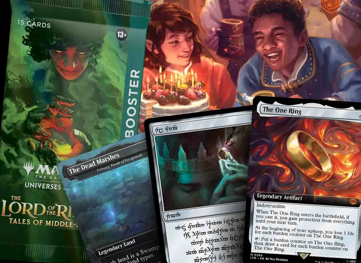 mtg tales of middle earth all cards Amazon.com: Magic: The Gathering The Lord The Rings: of Middle- Collector Booster Box earth (LTR) #424 Illustrated by Tyler Jacobson Magic The Lord of the Rings: