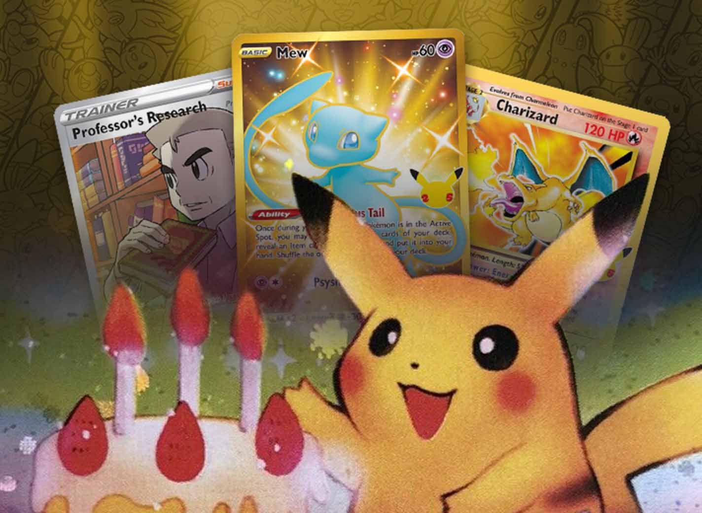 Better look at Gold Mew from celebrations! 25/25 : r/PokemonTCG