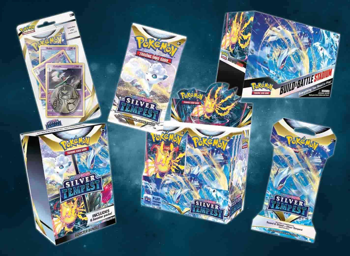 Pokemon Trading Card Game: Sword & Shield - Silver Tempest Elite Trainer Box  : Target