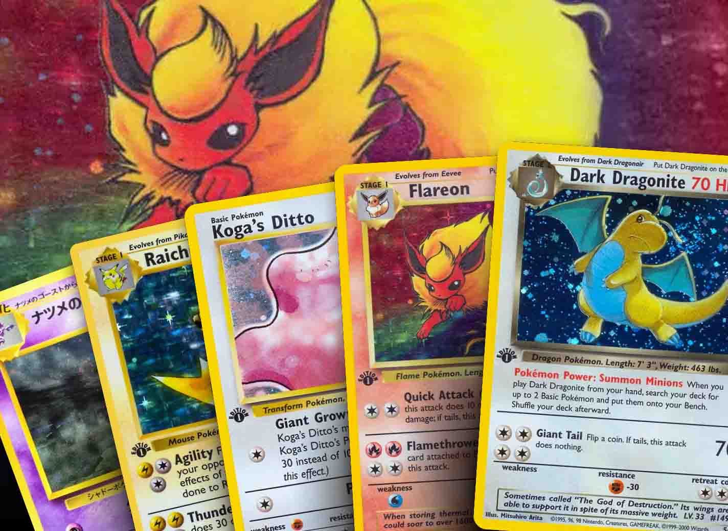 These Pokemon card binders where the characters aren't on the