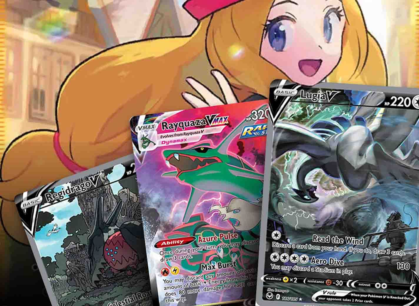 Rayquaza VMAX TG29/TG30 Carte Pokémon Rare Secret (Silver Tempest Trainer  Gallery) + 1 Toploader TitanCards®
