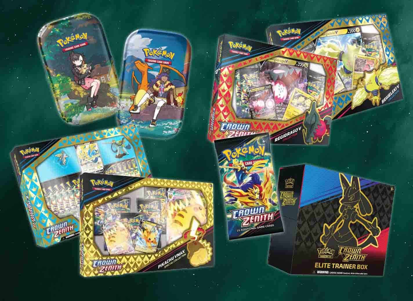 Pokemon Crown Zenith Pin Collection Blister Pack - Set of 3