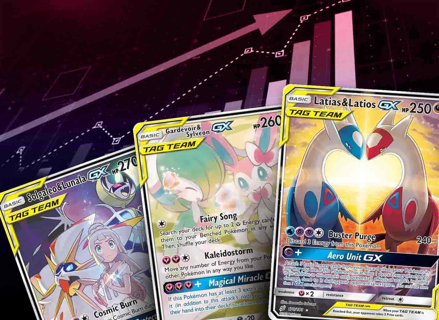 Solgaleo Lunala Set of 8 Cards Tag Team Card GX Card 