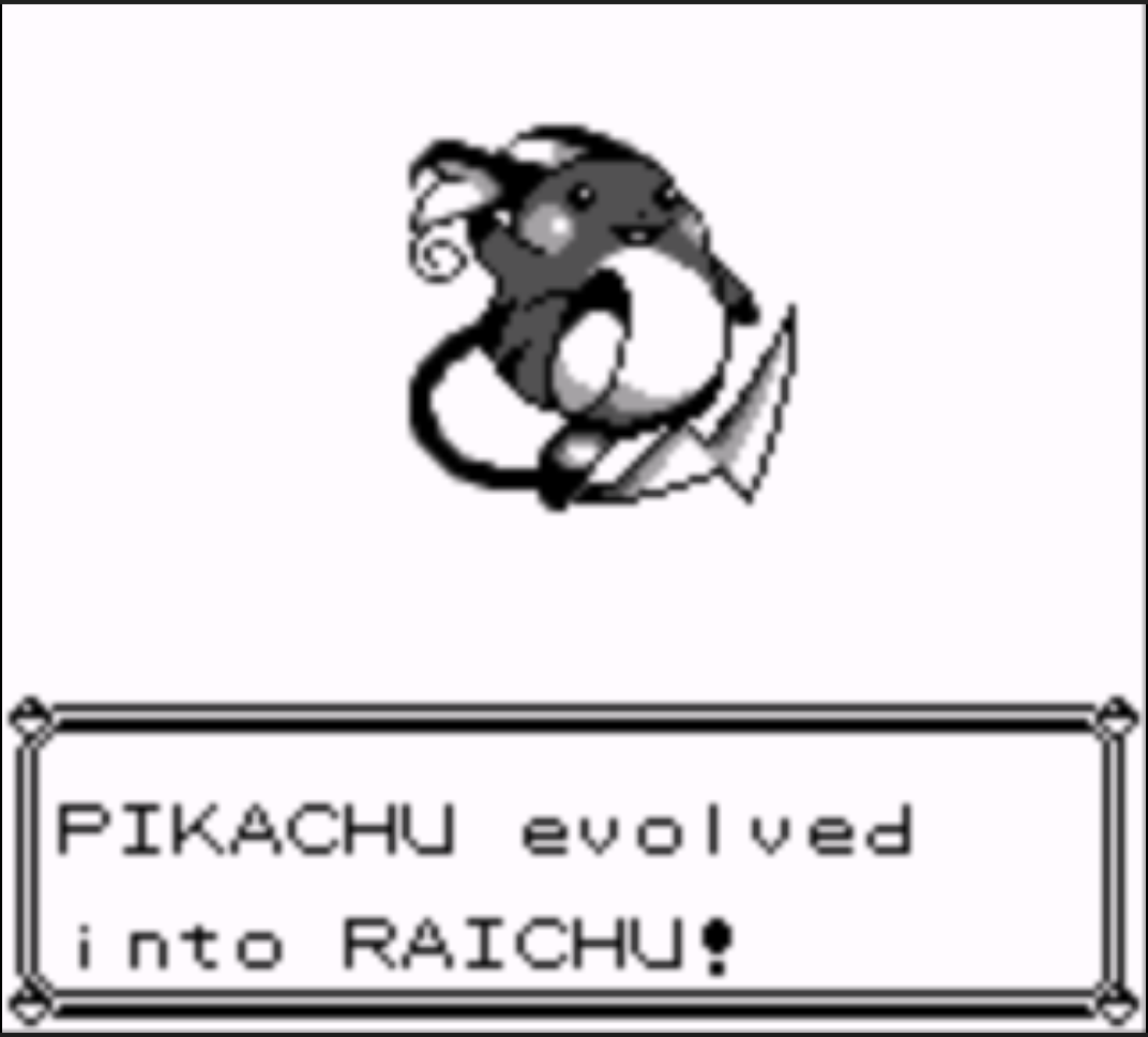 pokemon black and white pikachu evolves