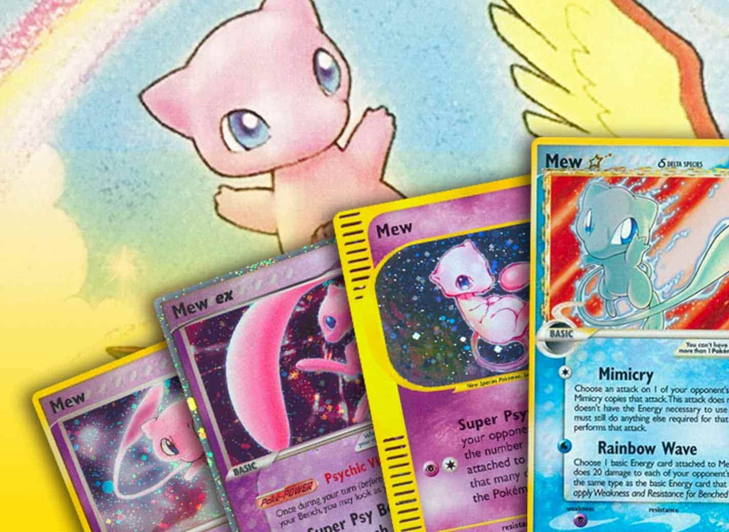 Mew Giant Pokemon Card Art Print 