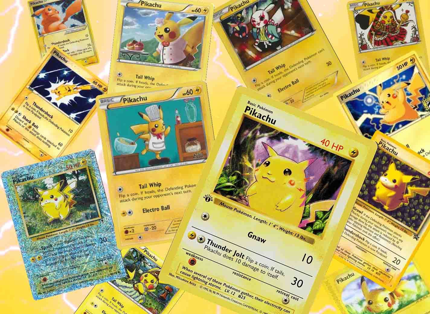 1st (First) Edition Pokemon Card Pikachu Jungle Set - Light Play