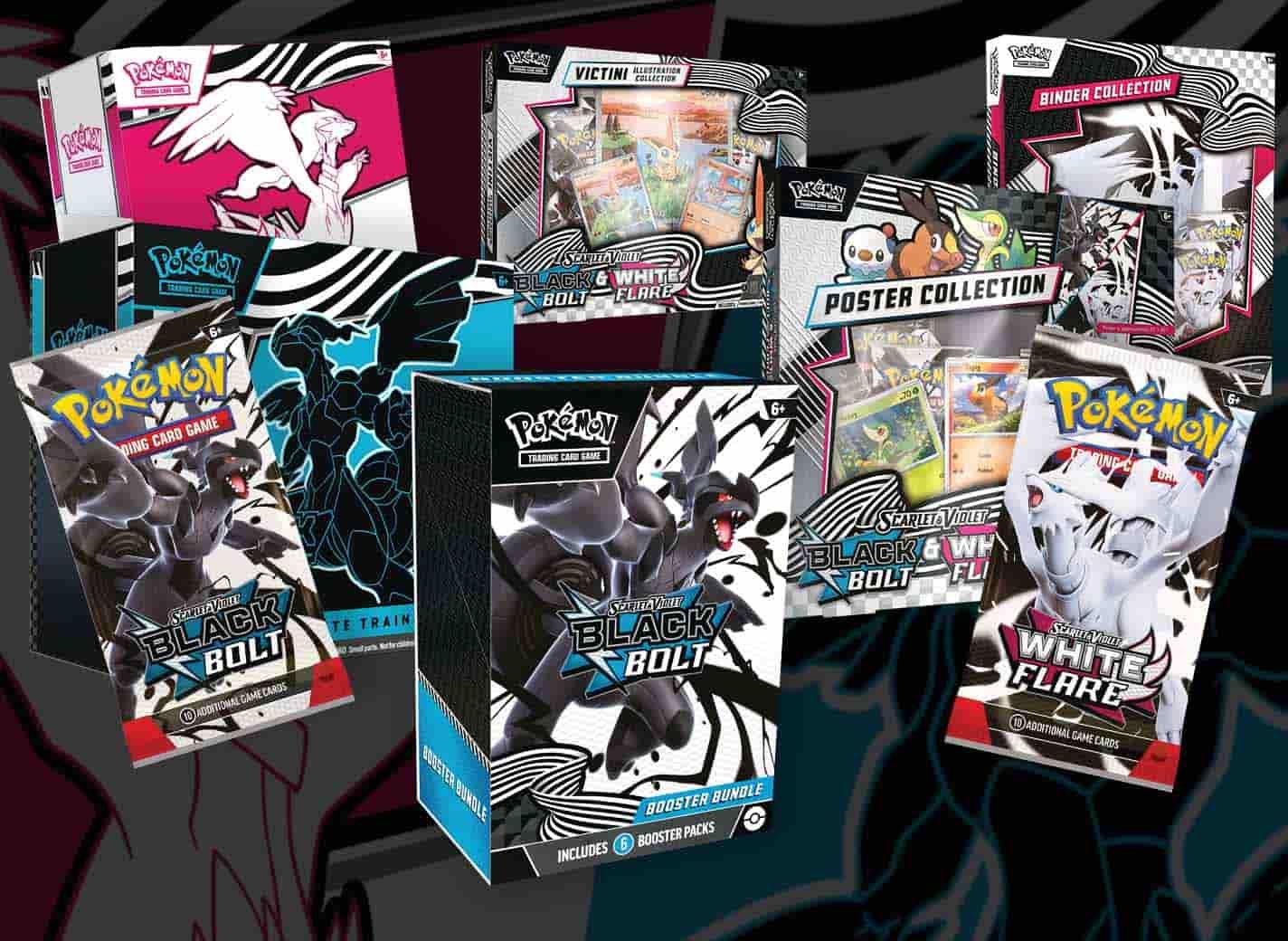 ブラック　ホワイト　各4BOX Black Bolt White Flare Everything We Know About Pokémon TCG Black Bolt and White