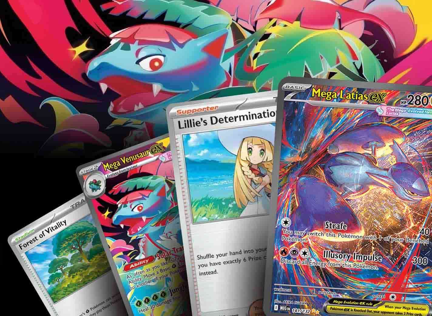 Pokemon TCG – Venusaur Ex – 001/142 – SV Stellar Crown – Holo Half Art Card, Near Mint