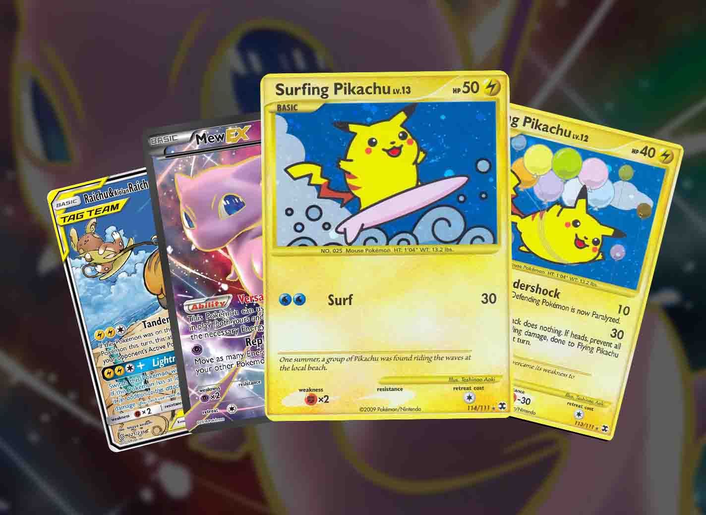 Surf(ing Pikachu)'s up.