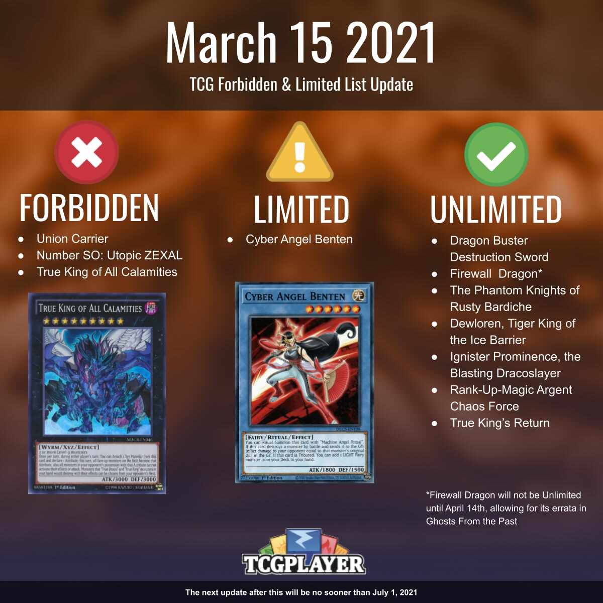 First Thoughts On YuGiOh's March Banlist TCGplayer Infinite