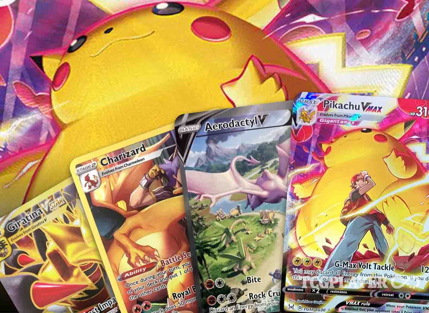 TCG FORCE Ultra Rare Pokemon Cards Hit Pack 50 Cards 4 Guaranteed V/Vmax/EX  or GX & Deck Box 