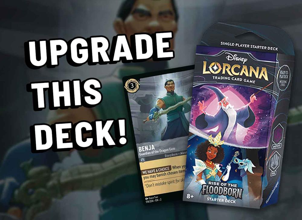 Amethyst & Steel Rise Of The Floodborn Lorcana Starter Deck Upgrade Guide |  TCGplayer