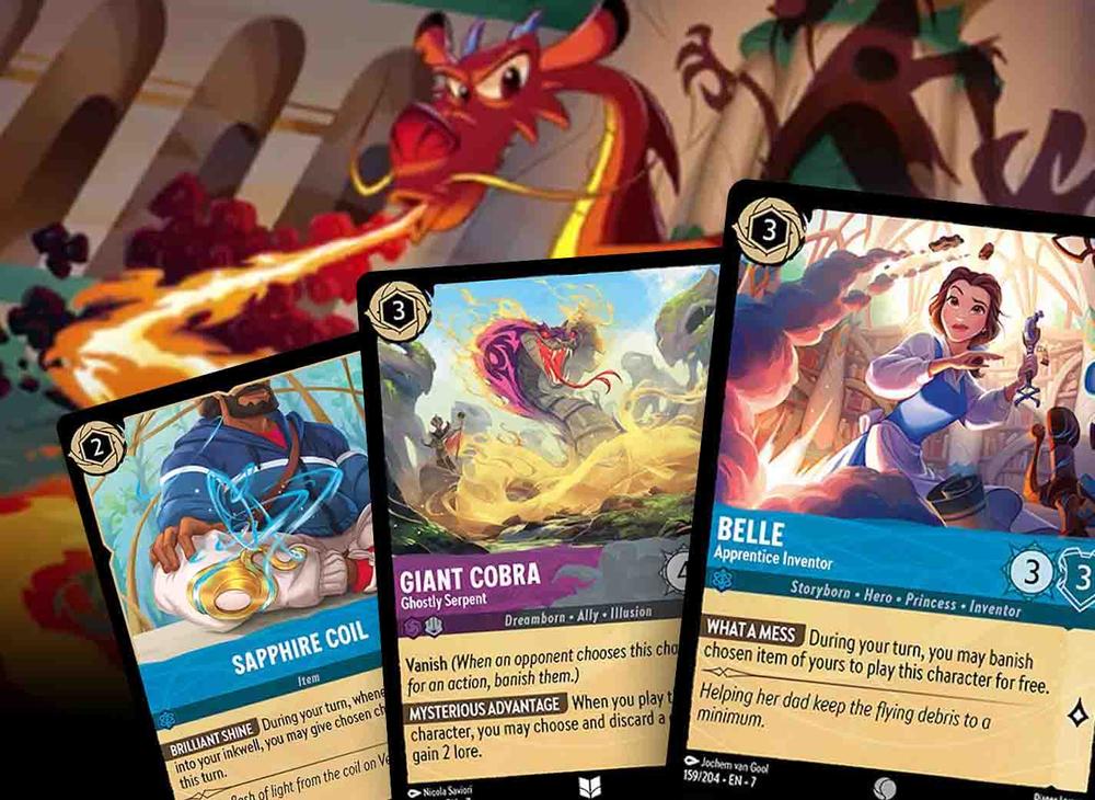 lorcana full card list Lorcana TCG: Branded 9pkt Portfolio Card Back main image 0