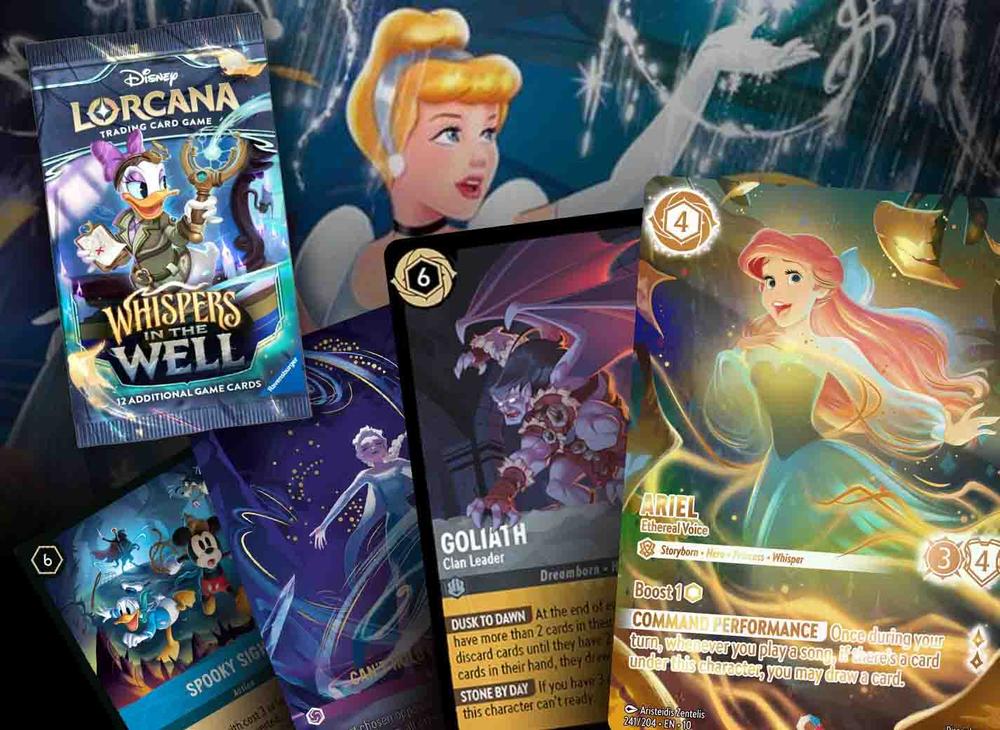 lorcana set 10 cards Amazon.com: Ravensburger Disney Lorcana TCG: Whispers in The Well Booster  Pack Display - 24 Packs with 12 Trading Cards Each - Ideal for Collectors &  Disney Fans main image 0