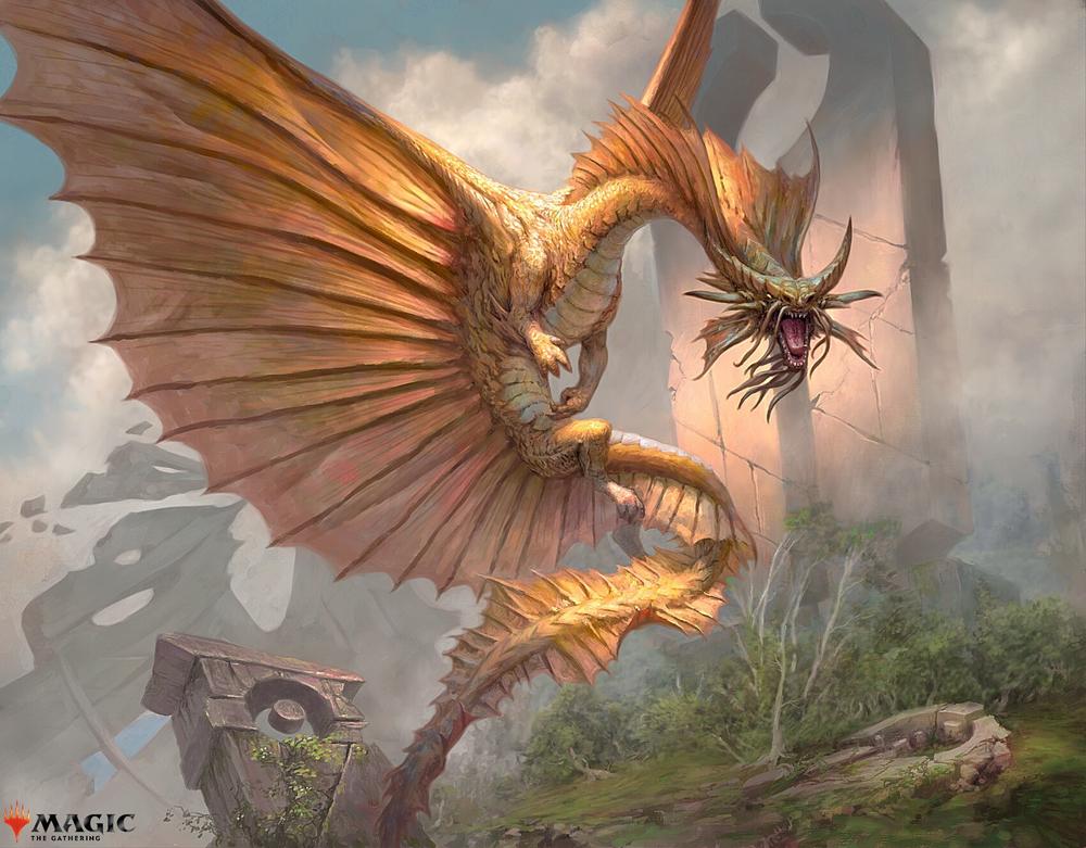 final fantasy ancient copper dragon mtg 2025 MTG Magic Final Fantasy: Through the Ages 0012 Dragon of Mount Gu