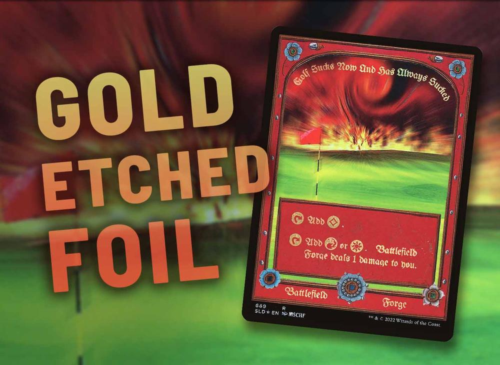 What is a Gold Foil-Etched Card in Magic: The Gathering