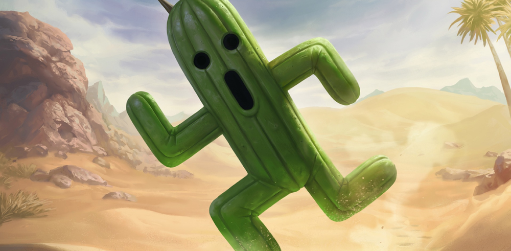 final fantasy cactus mtg Ultra PRO - x Universes Beyond Jumbo Cactuar Playmat for Magic: The Gathering 1 Toughness cactus card mtg Sokka is