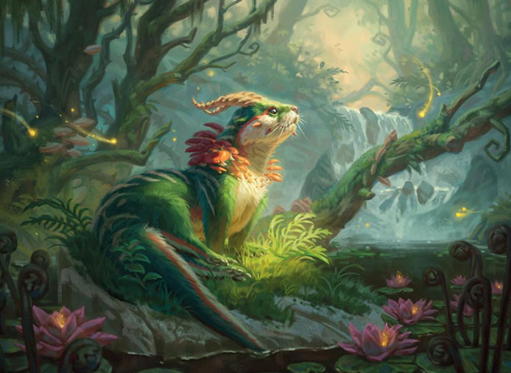best forest cards mtg Faldorn, Dread Wolf Herald [Commander Legends: Battle for Baldur's Gat main image 0