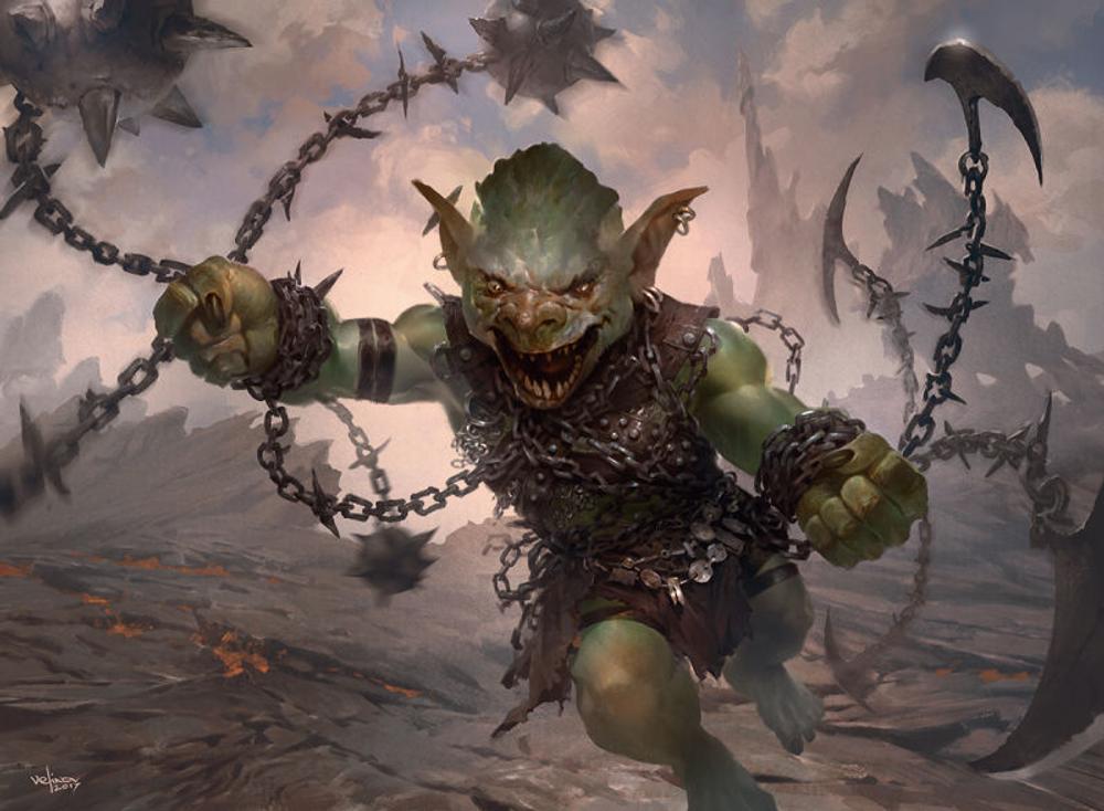 Goblin Chainwhirler – Dominaria (Red) MTG – Near Mint English