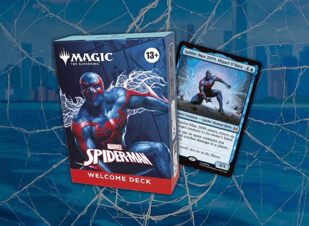 How to Upgrade the Blue MTG Marvel's Spider-Man Welcome Deck for Commander  | TCGplayer
