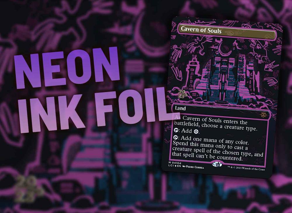 MTG Secret Lair Showcase: Neon Dynasty Neon Ink Foil Edition