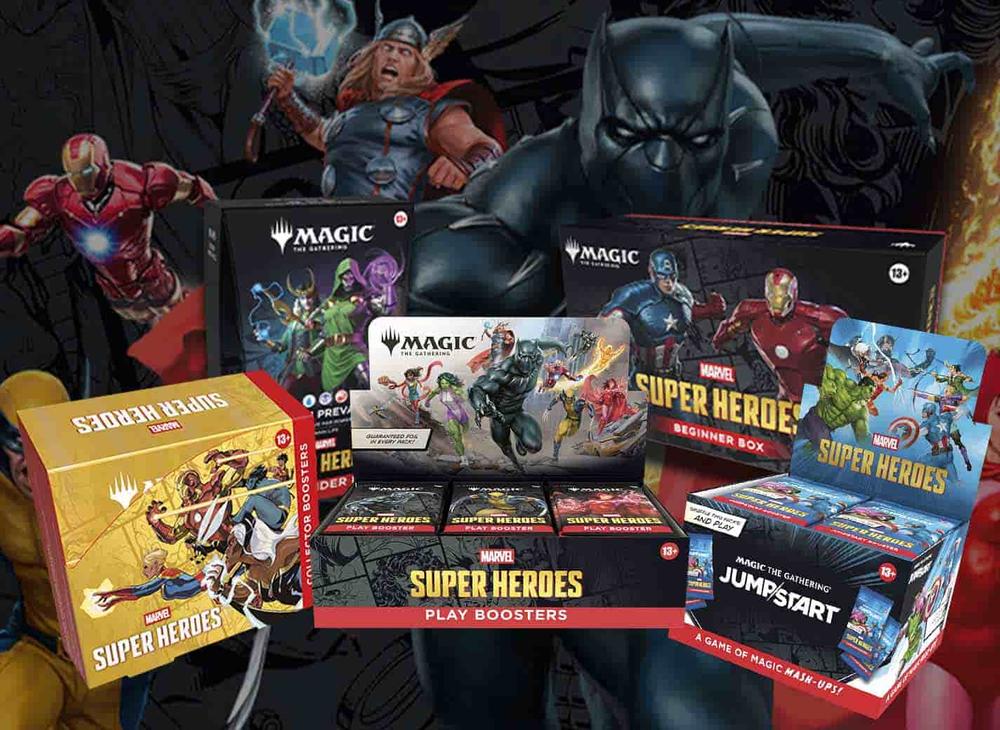 marvel ultimate battles booster box MTG Super Heroes This exciting play booster box is designed for collectors and players alike Magic: The Gathering | Marvel